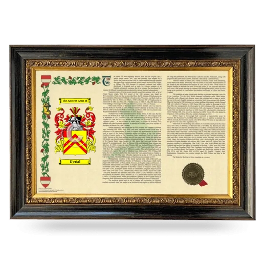 D'crial Armorial Landscape Framed - Heirloom