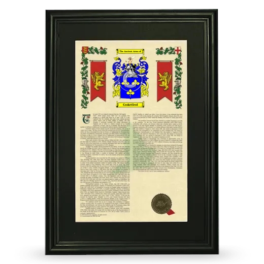 Croketferd Deluxe Armorial Framed - Black