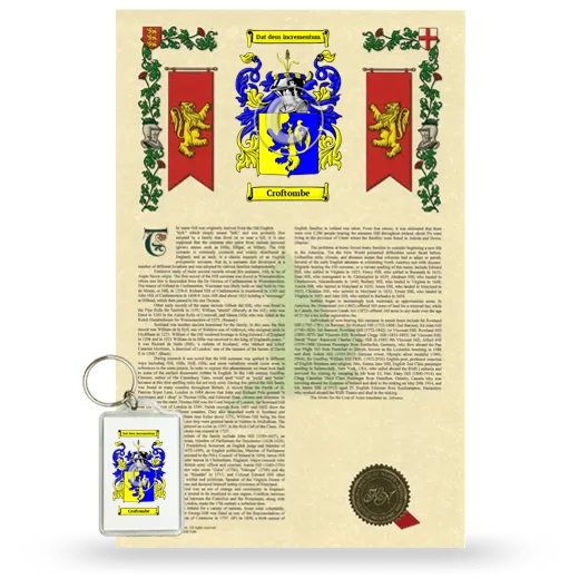 Croftombe Armorial History and Keychain Package