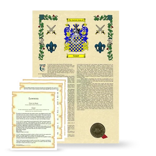 Croset Armorial History and Symbolism package