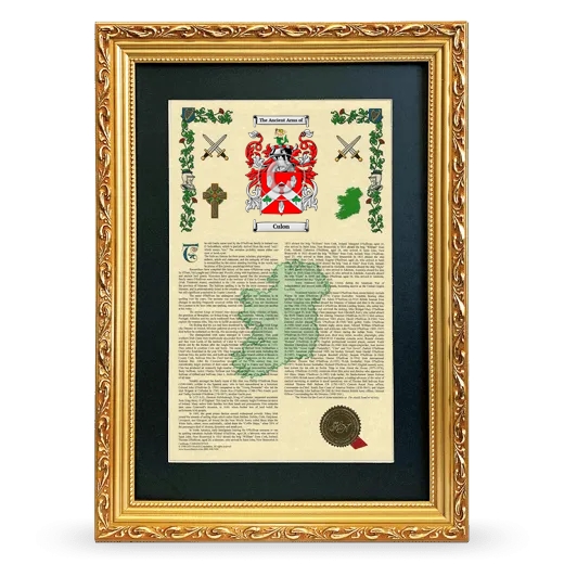 Culon Deluxe Armorial Framed - Gold