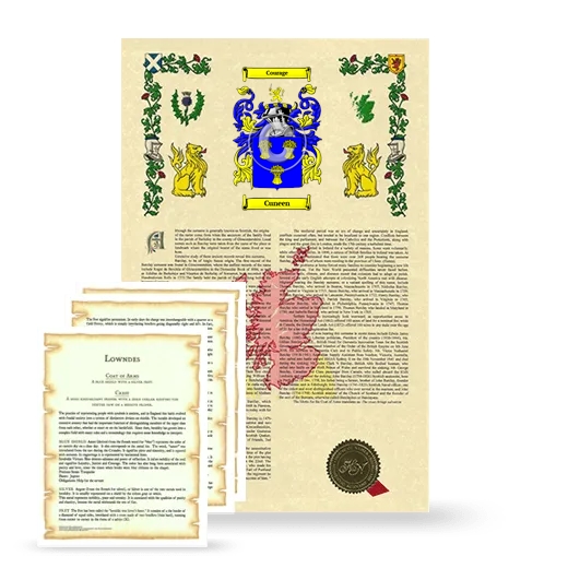 Cuneen Armorial History and Symbolism package