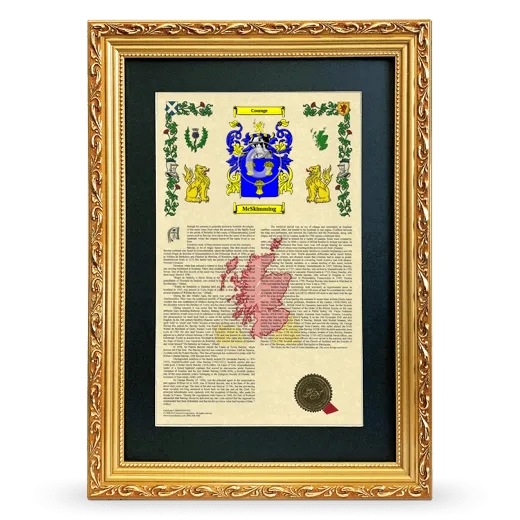 McSkimming Deluxe Armorial Framed - Gold