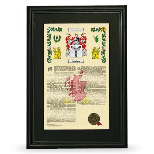 Conahan Deluxe Armorial Framed - Black