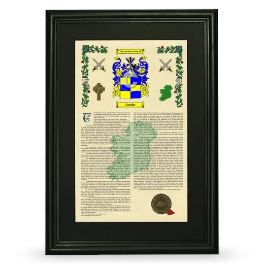 Cosake Deluxe Armorial Framed - Black