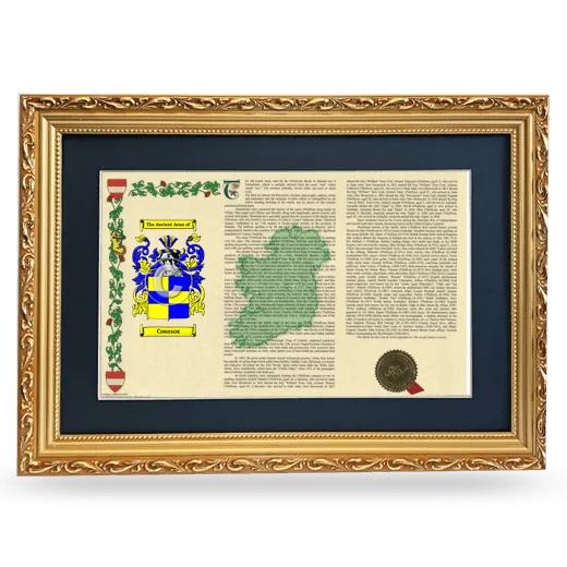 Coussox Deluxe Armorial Landscape Framed - Gold