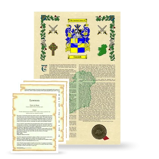 Cowsick Armorial History and Symbolism package