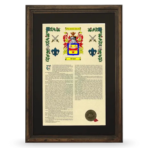 St'cyre Deluxe Armorial Framed - Brown