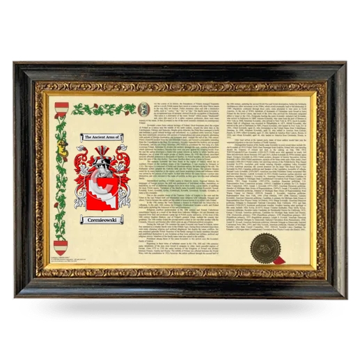 Czernieowski Armorial Landscape Framed - Heirloom