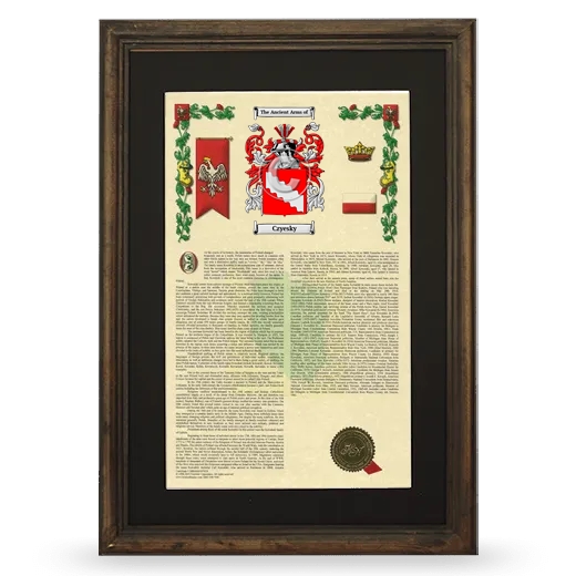 Czyesky Deluxe Armorial Framed - Brown