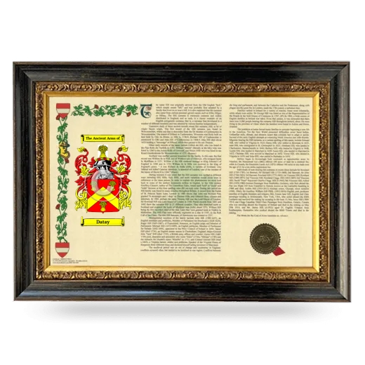 Datay Armorial Landscape Framed - Heirloom