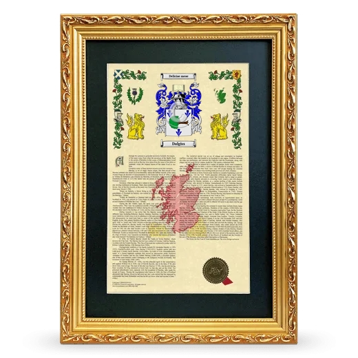 Dalgiss Deluxe Armorial Framed - Gold