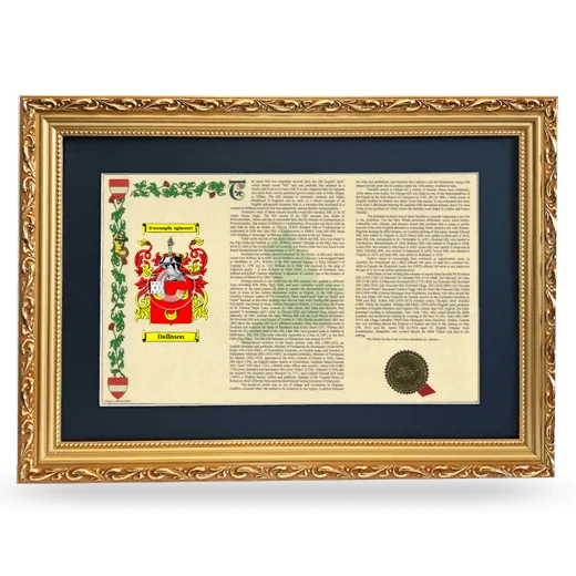 Dallisson Deluxe Armorial Landscape Framed - Gold