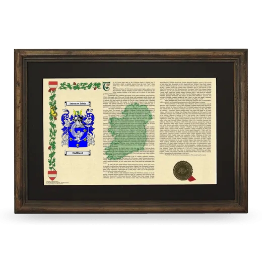 Dalltent Deluxe Armorial Landscape Framed - Brown