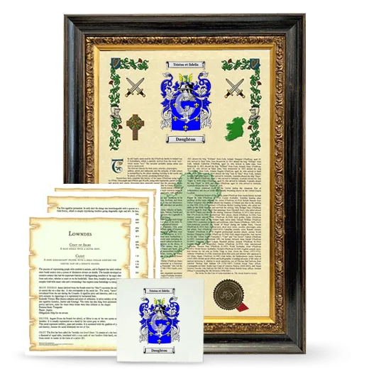 Daughton Framed Armorial, Symbolism and Large Tile - Heirloom