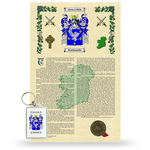 Dowltoombe Armorial History and Keychain Package