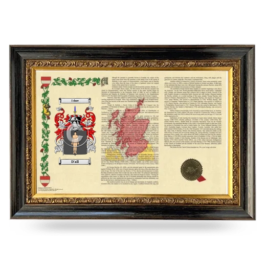 D'all Armorial Landscape Framed - Heirloom