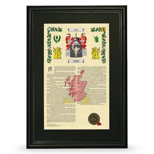 Dalliell Deluxe Armorial Framed - Black