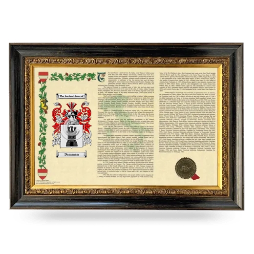 Damman Armorial Landscape Framed - Heirloom