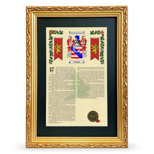 D'amory Deluxe Armorial Framed - Gold