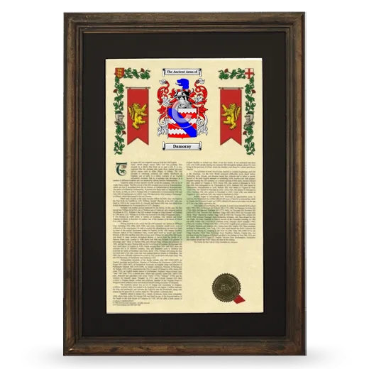 Damoray Deluxe Armorial Framed - Brown