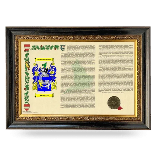 Annessay Armorial Landscape Framed - Heirloom