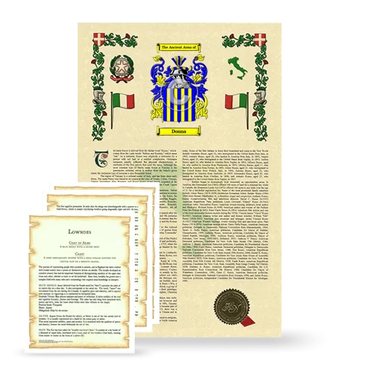 Donna Armorial History and Symbolism package