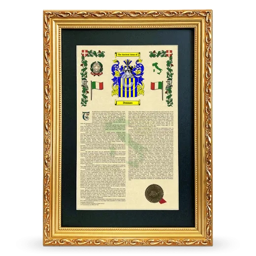 Donnas Deluxe Armorial Framed - Gold