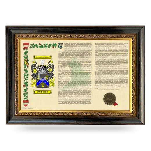 Denisoomb Armorial Landscape Framed - Heirloom