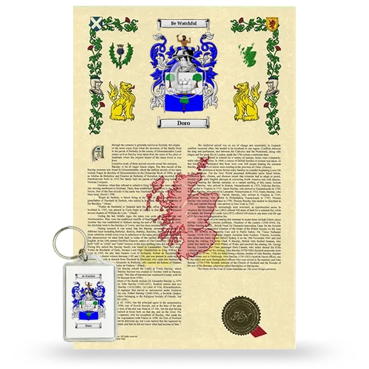 Doro Armorial History and Keychain Package