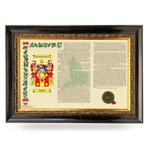 Dorval Armorial Landscape Framed - Heirloom