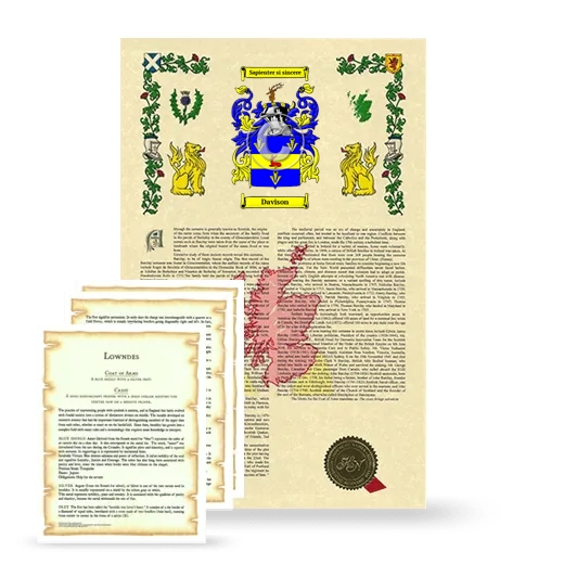 Davison Armorial History and Symbolism package