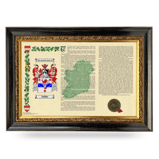 Dallint Armorial Landscape Framed - Heirloom