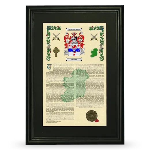 Dallint Deluxe Armorial Framed - Black