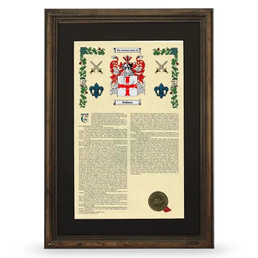 Dalmas Deluxe Armorial Framed - Brown