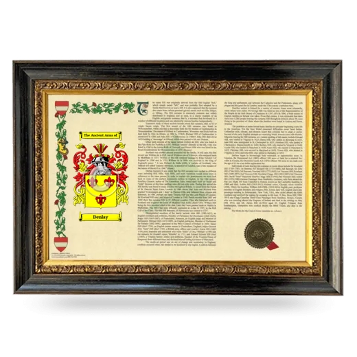 Denlay Armorial Landscape Framed - Heirloom