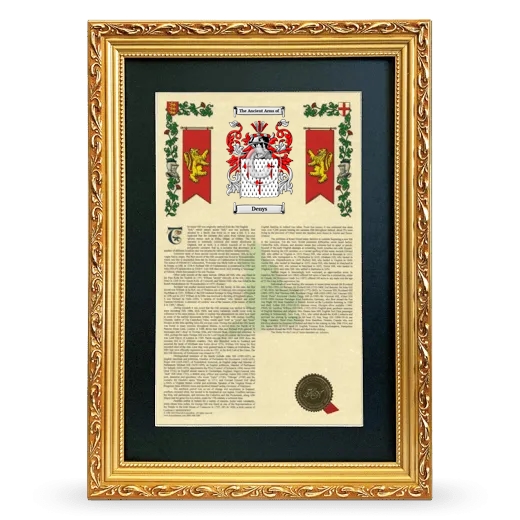Denys Deluxe Armorial Framed - Gold