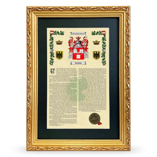 Deurlein Deluxe Armorial Framed - Gold