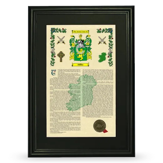 Diffley Deluxe Armorial Framed - Black