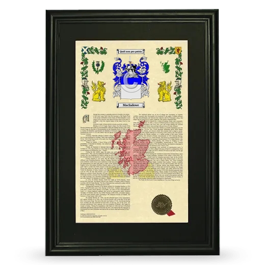 MacIndowe Deluxe Armorial Framed - Black