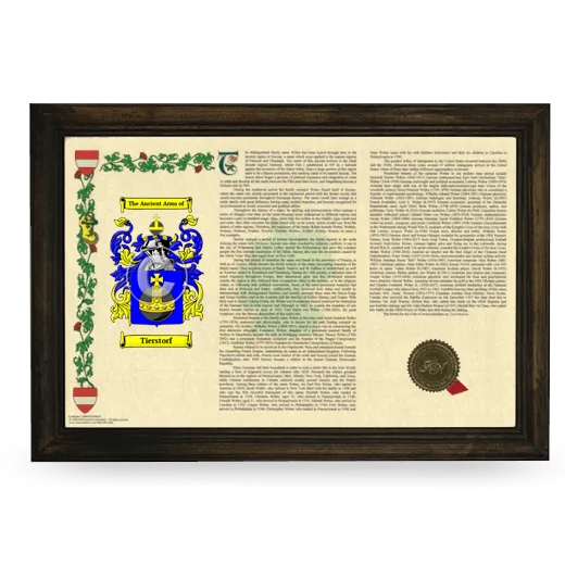 Tierstorf Armorial Landscape Framed - Brown