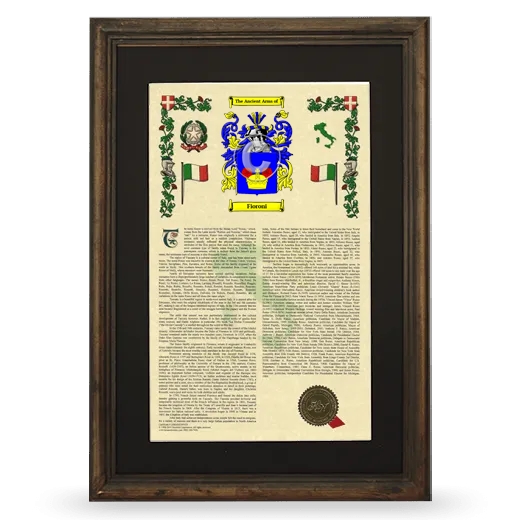 Fioroni Deluxe Armorial Framed - Brown