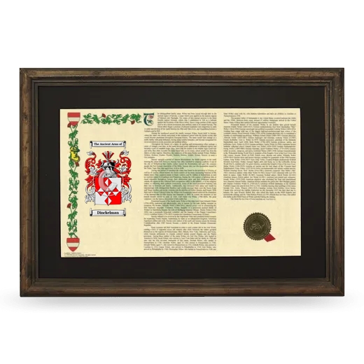 Dinckelman Deluxe Armorial Landscape Framed - Brown