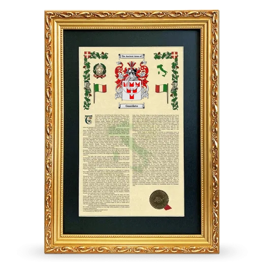 Guardato Deluxe Armorial Framed - Gold