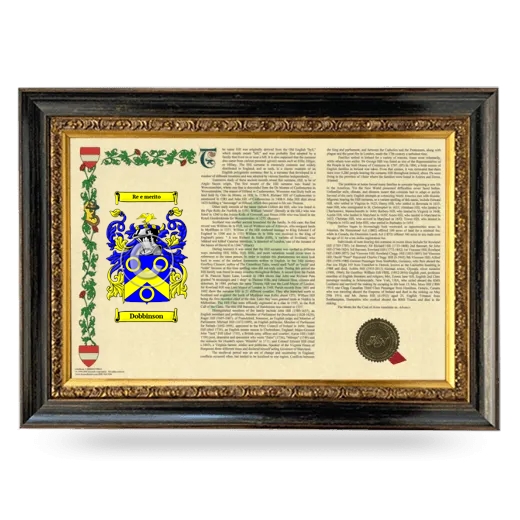 Dobbinson Armorial Landscape Framed - Heirloom