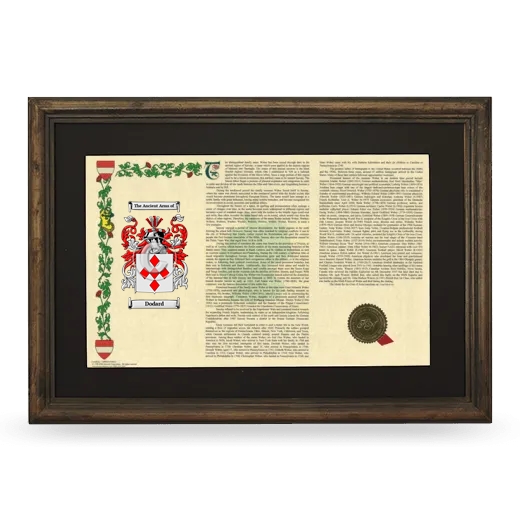 Dodard Deluxe Armorial Landscape Framed - Brown