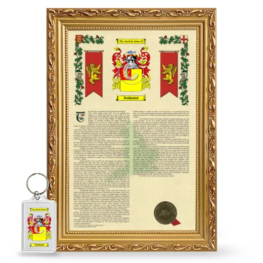 Doidmind Framed Armorial History and Keychain - Gold