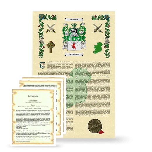 Dockharty Armorial History and Symbolism package