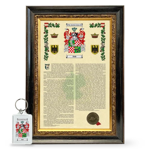 Dole Framed Armorial History and Keychain - Heirloom