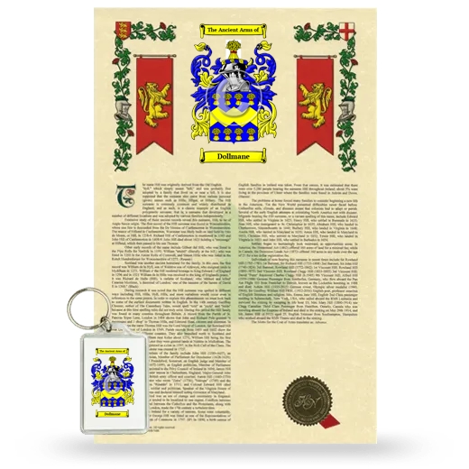 Dollmane Armorial History and Keychain Package